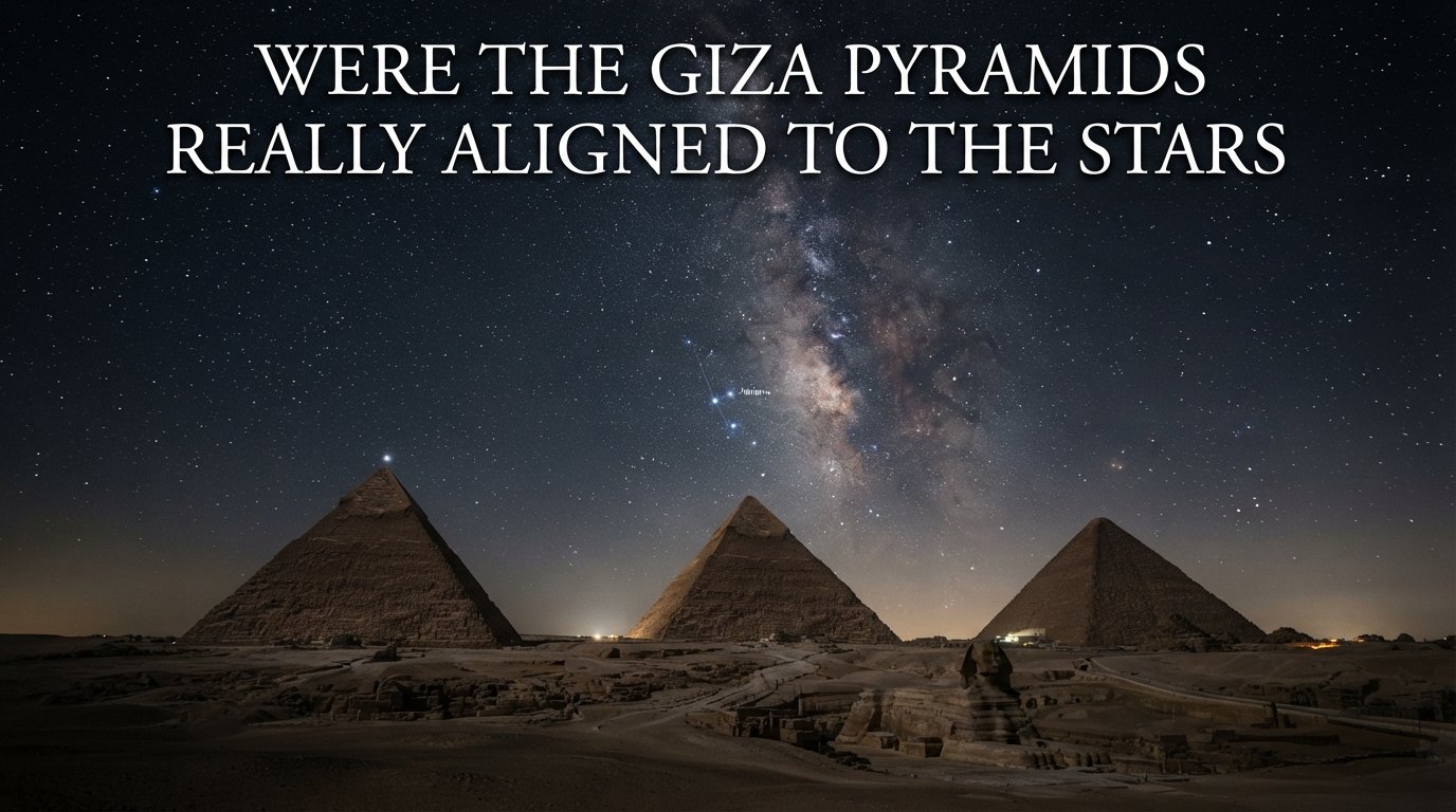 Were the Giza pyramids really aligned to the stars
