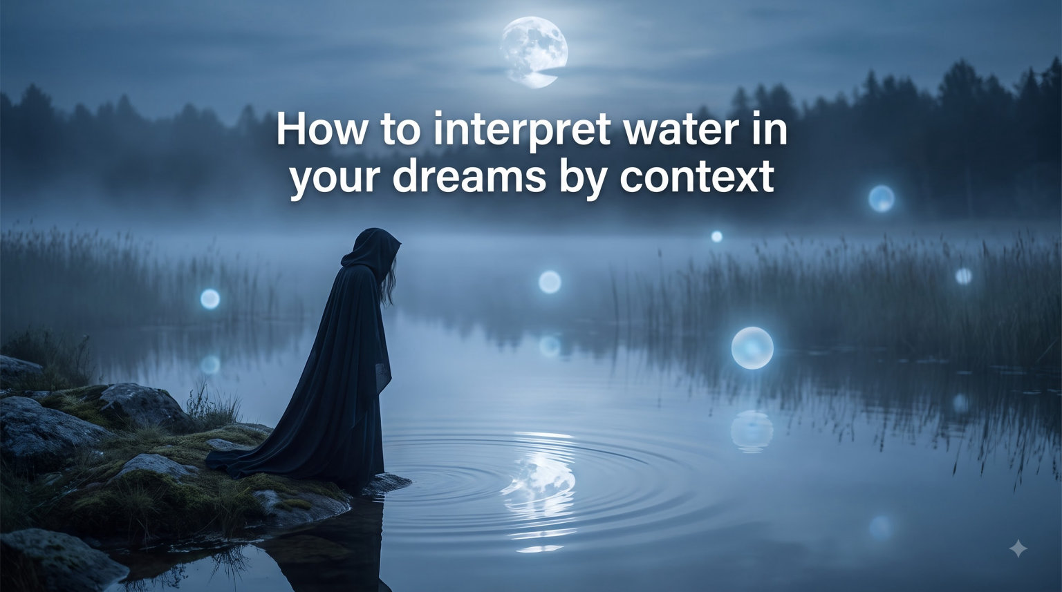 How to interpret water in your dreams by context