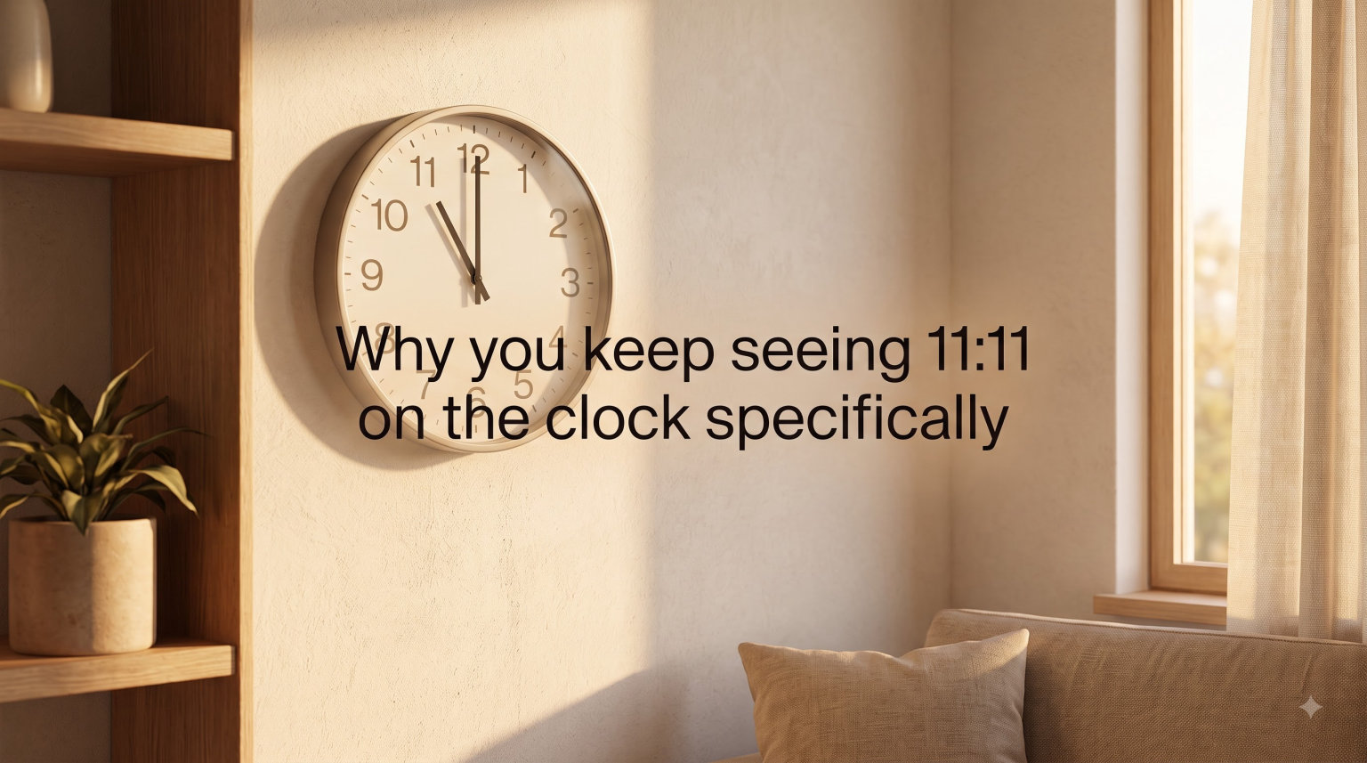 Why you keep seeing 11:11 on the clock specifically