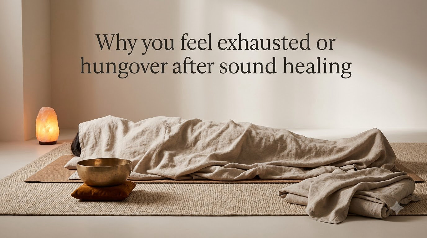 Why you feel exhausted or hungover after sound healing