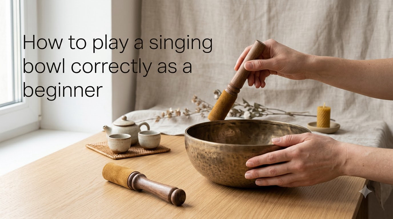 How to play a singing bowl correctly as a beginner