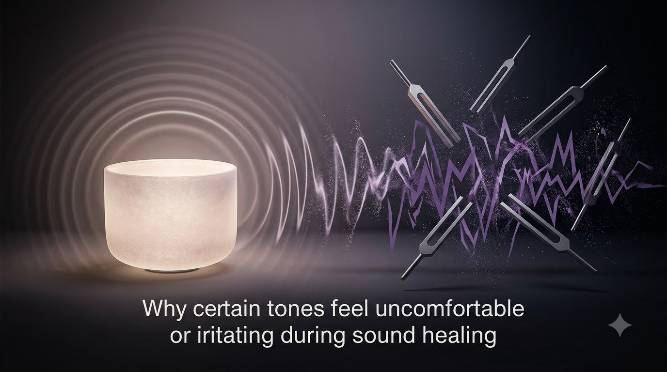 Why certain tones feel uncomfortable or irritating during sound healing