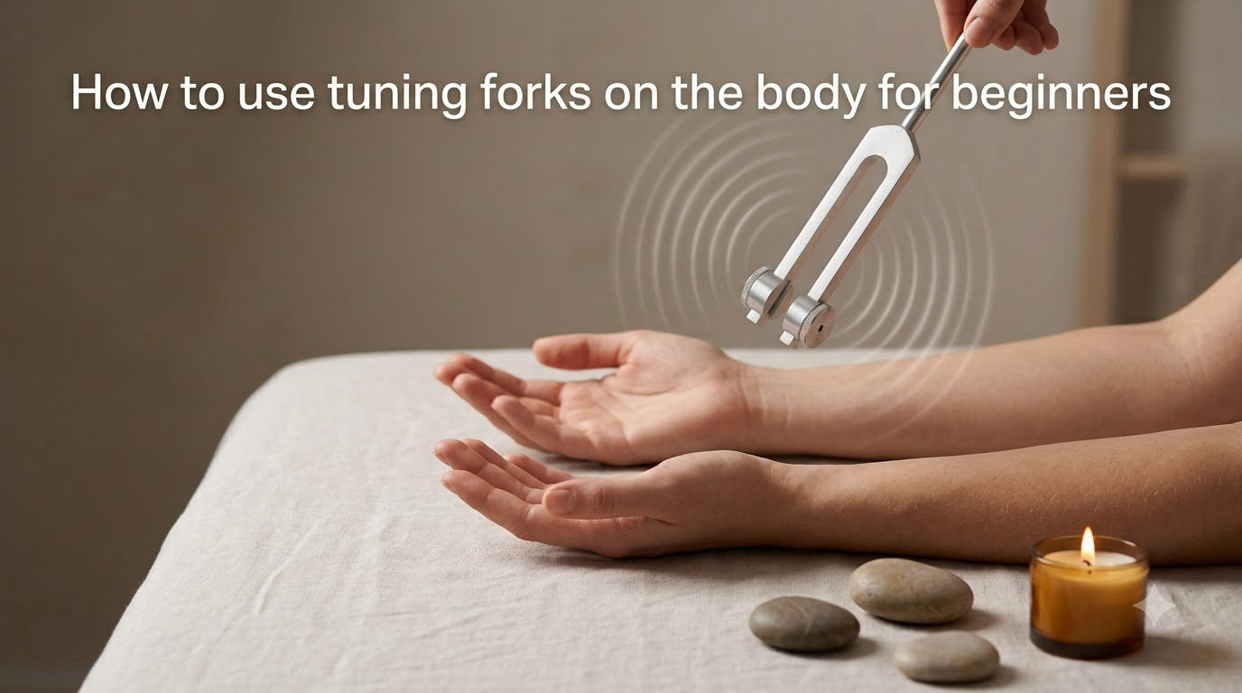 How to use tuning forks on the body for beginners