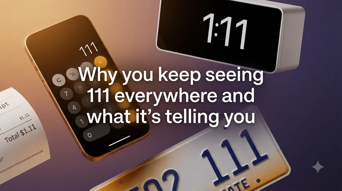Why you keep seeing 111 everywhere and what it's telling you