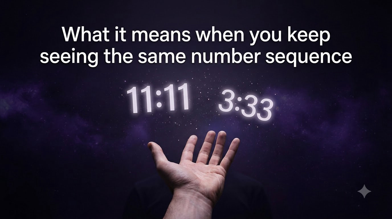 What it means when you keep seeing the same number sequence