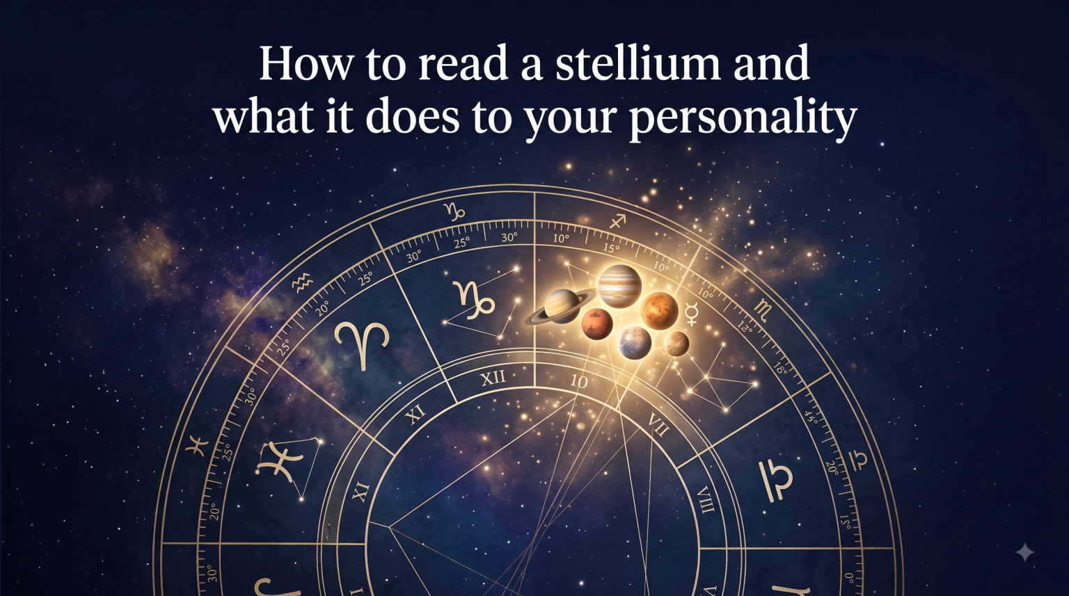 How to read a stellium and what it does to your personality