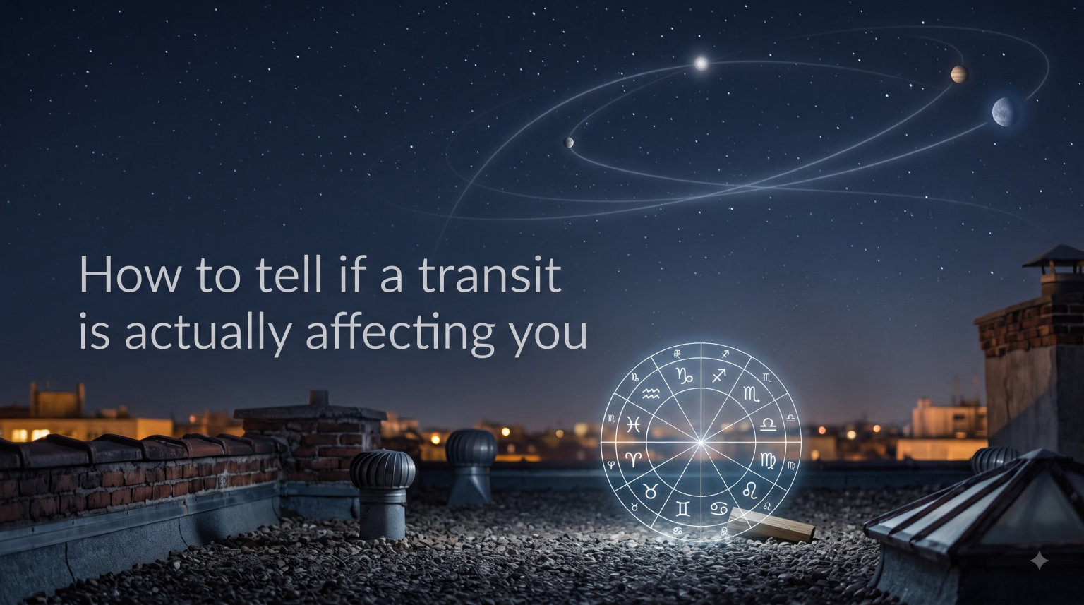 How to tell if a transit is actually affecting you