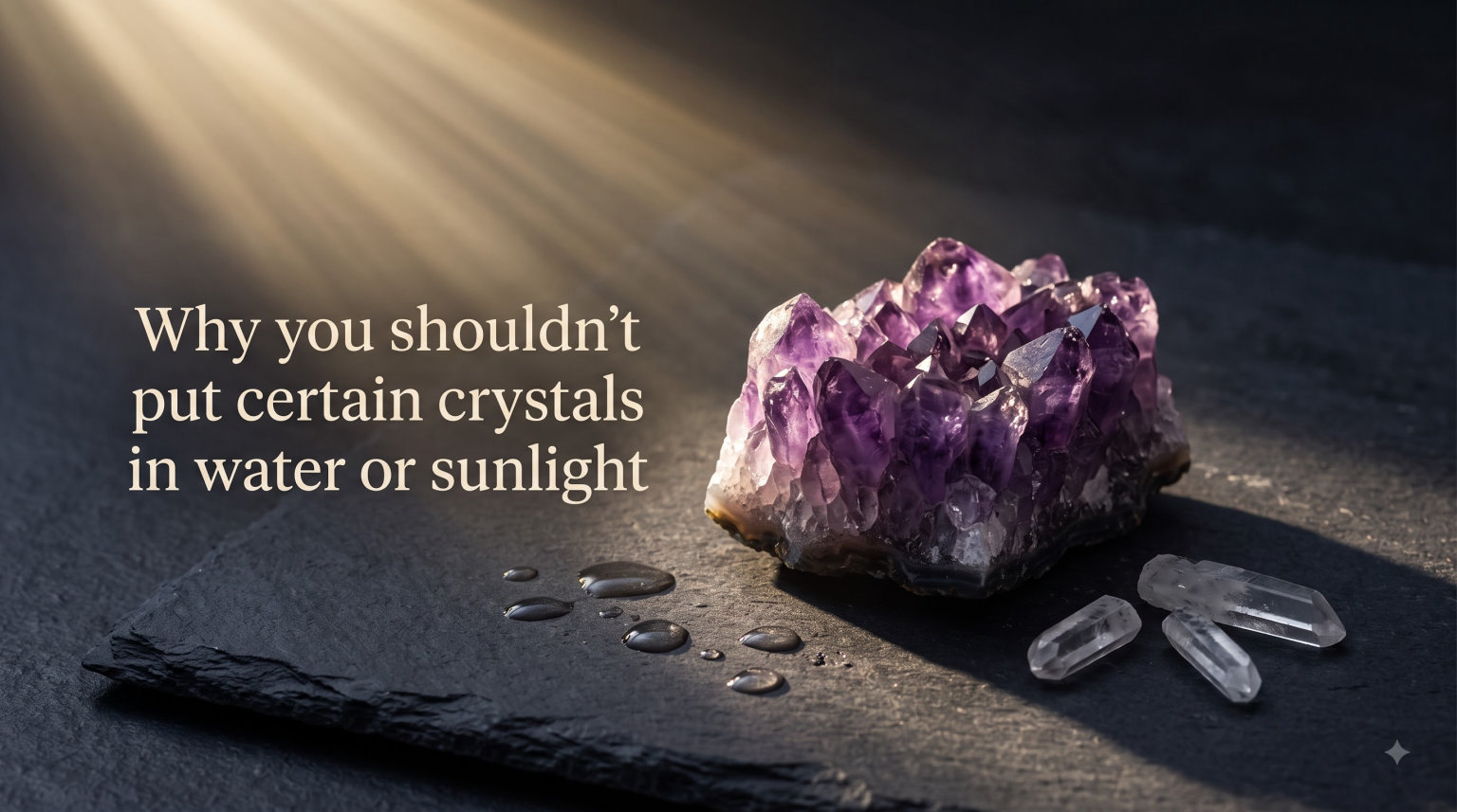 Why you shouldn't put certain crystals in water or sunlight