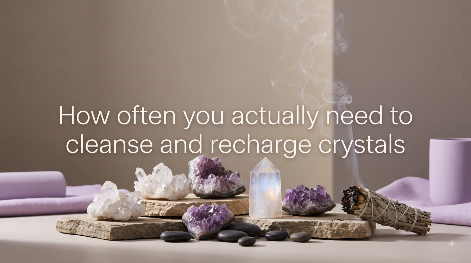 How often you actually need to cleanse and recharge crystals