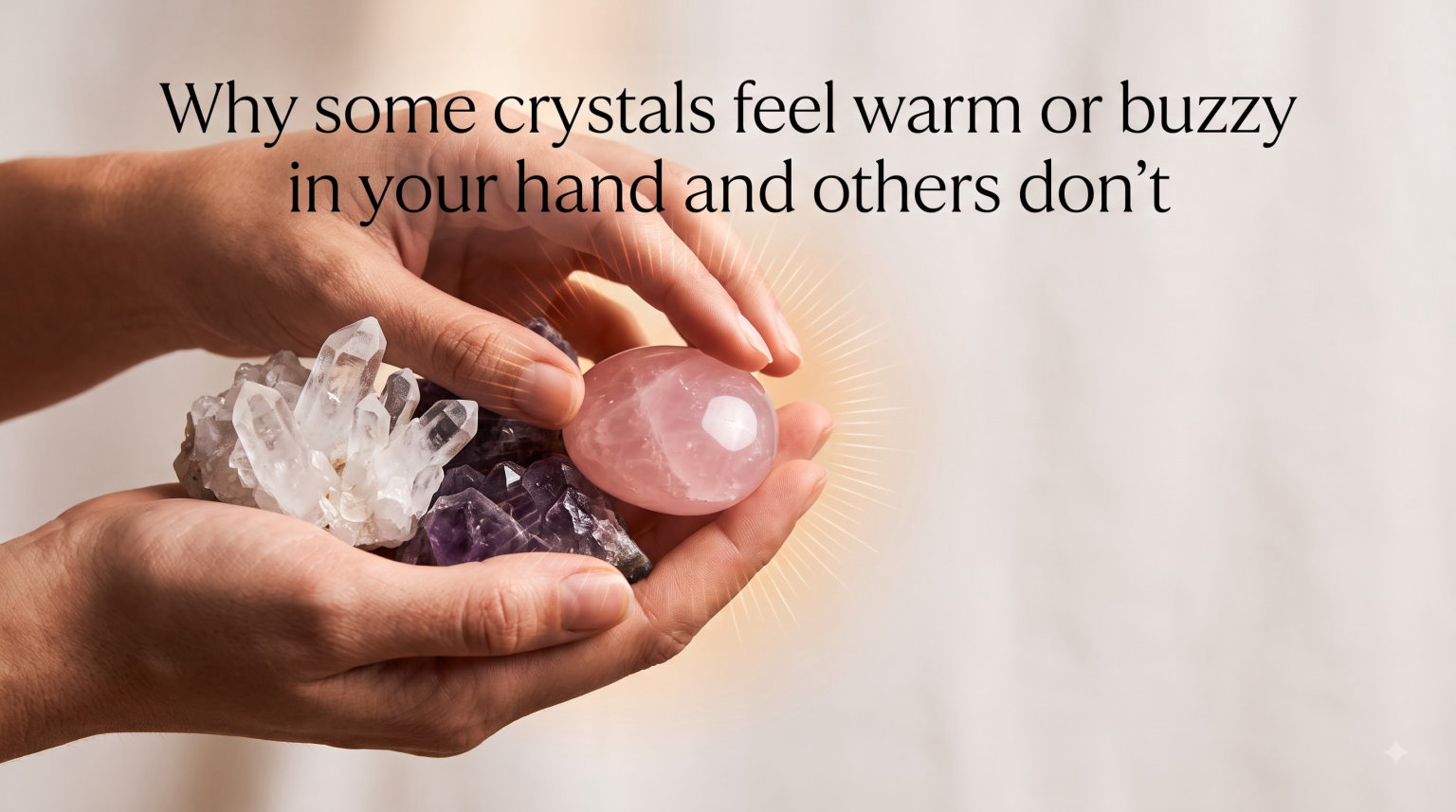 Why some crystals feel warm or buzzy in your hand and others don't