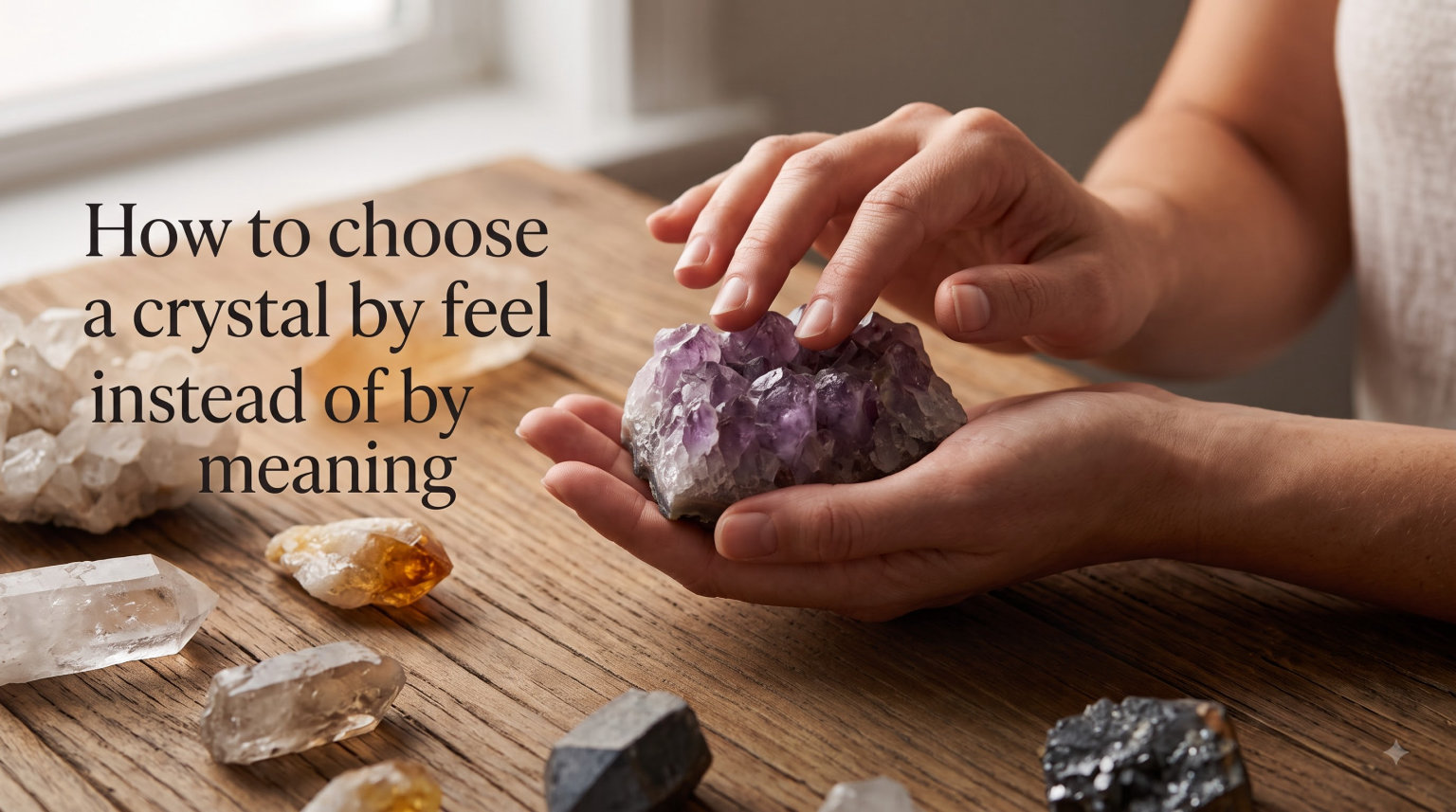 How to choose a crystal by feel instead of by meaning