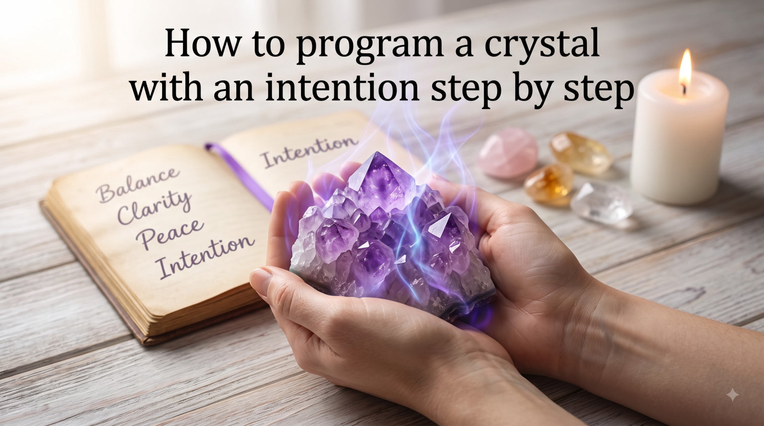 How to program a crystal with an intention step by step