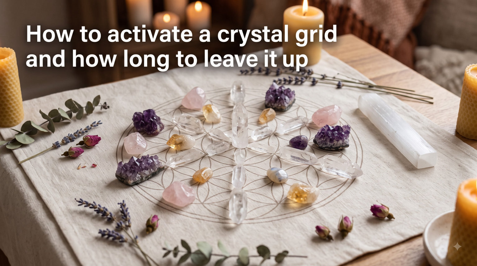 How to activate a crystal grid and how long to leave it up