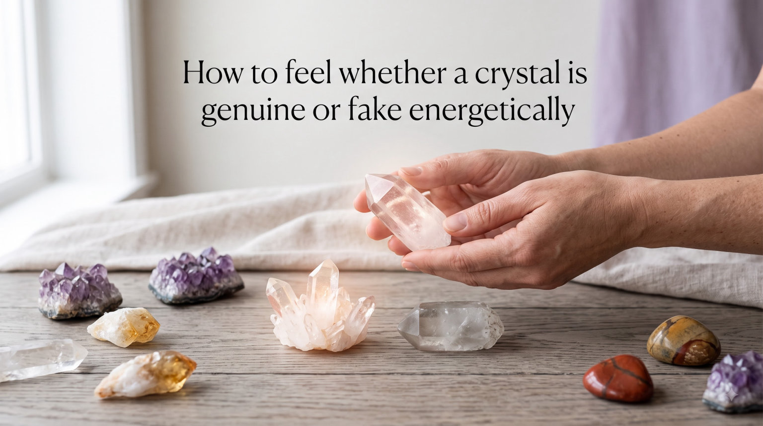 How to feel whether a crystal is genuine or fake energetically