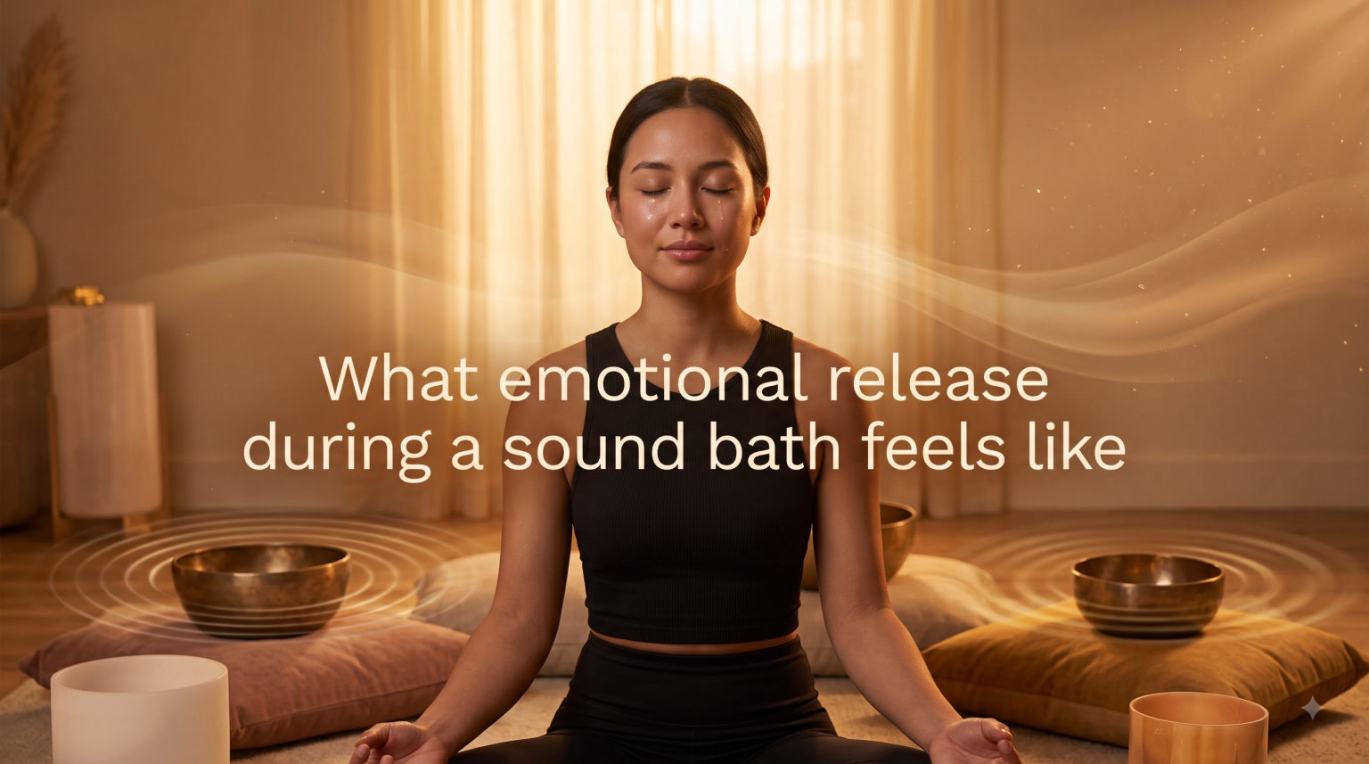 What emotional release during a sound bath feels like