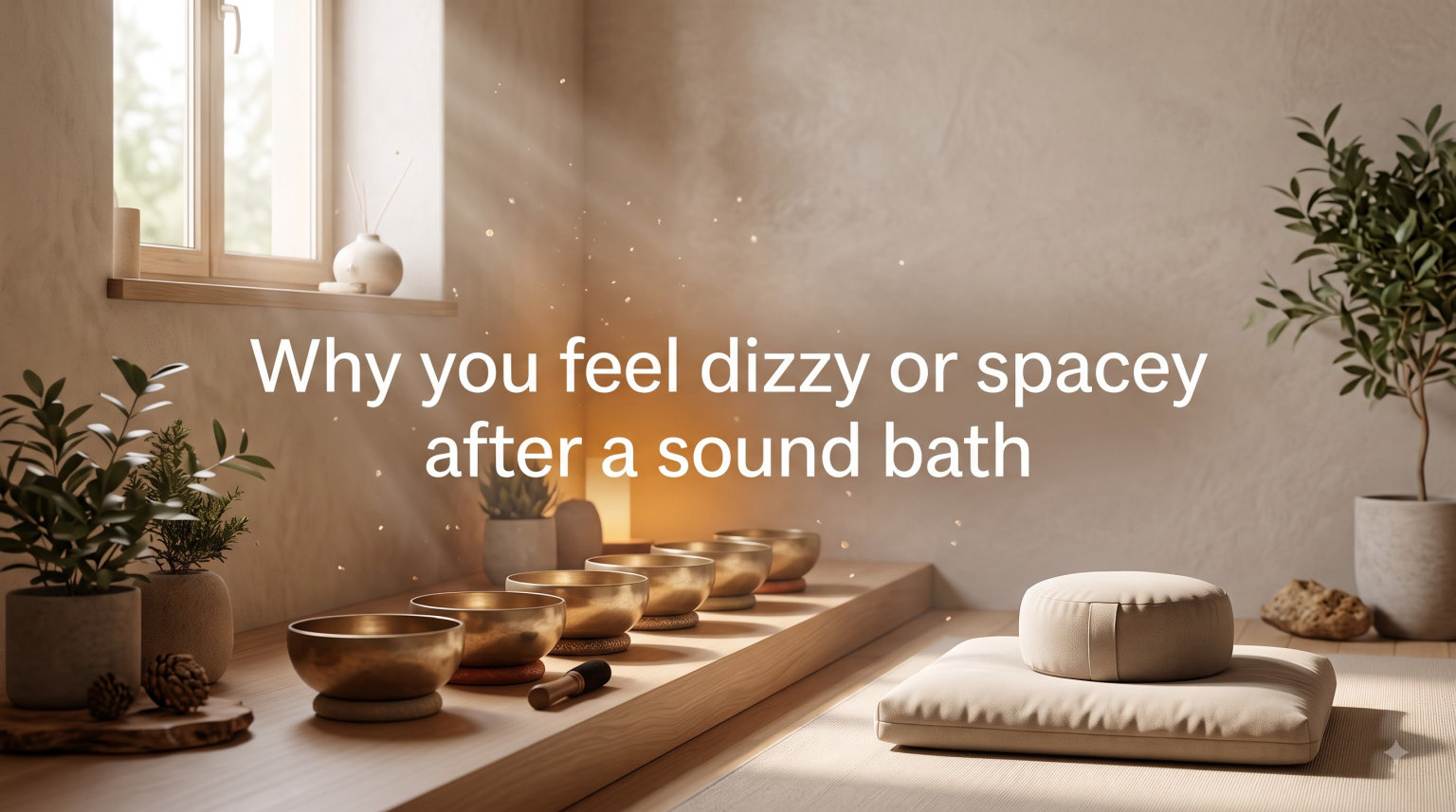 Why you feel dizzy or spacey after a sound bath
