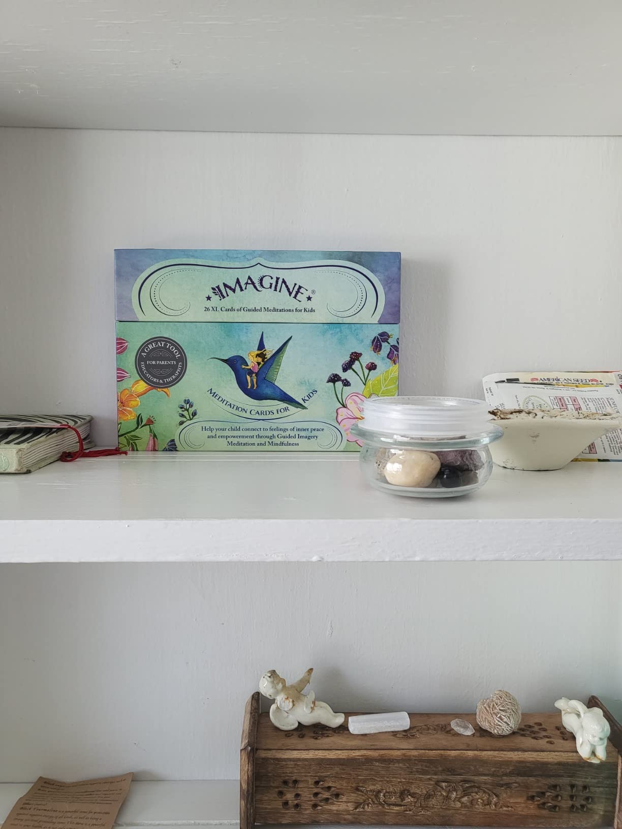 Imagine Meditation Cards for Kids - Award-Winning Mindfulness kit of XL Cards with Calming Guided Meditations for Empowerment, Focus and Relaxation customer photo 2