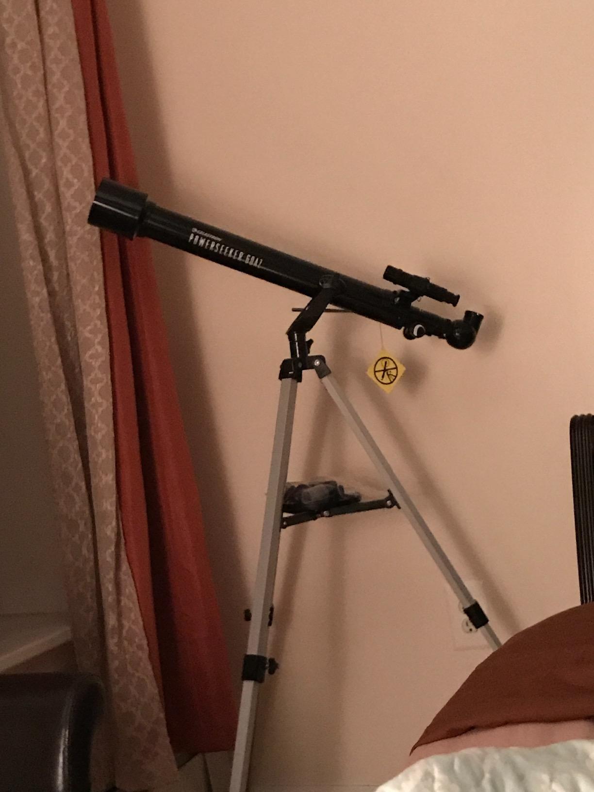 Celestron PowerSeeker 60AZ Refractor Telescope for Moon & Planet Viewing | Larger 60mm Objective Lens, Bright Lunar & Planetary Views, Manual Alt-Azimuth Controls, Adjustable Tripod, Easy to Use customer photo 2