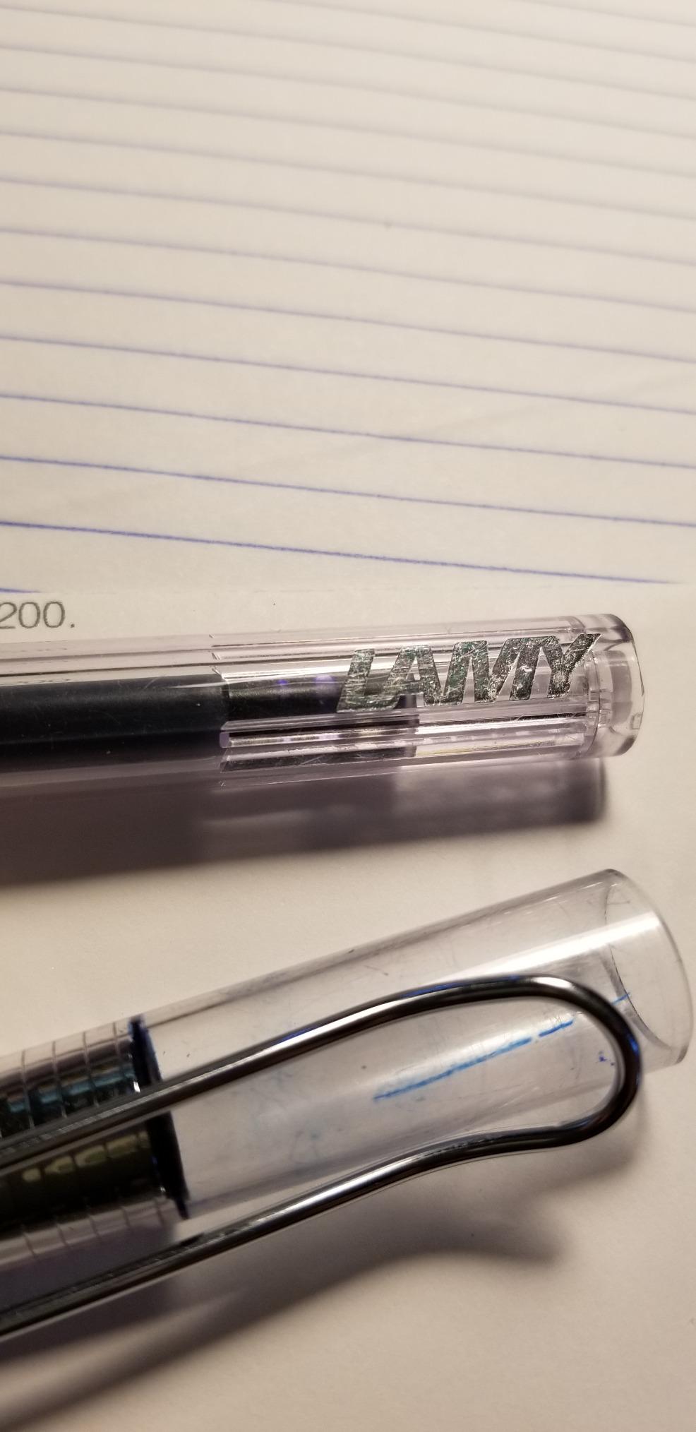 LAMY Safari Vista Transparent Fountain Pen with Medium Nib and Blue Ink (L12M) customer photo 2