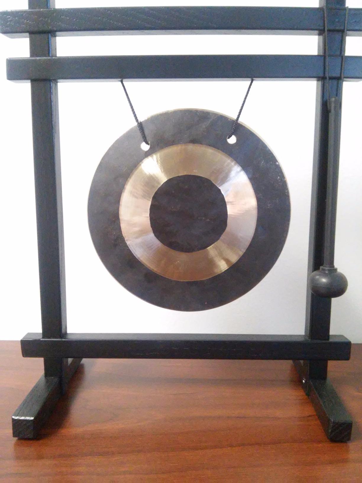 Woodstock Wind Chimes Desk Gong, Brass Hand-Hammered Bronze, Medium 12 - Inch Tall, for Meditation, Yoga, Classrooms, Offices, Great for Awareness, Relaxation customer photo 1