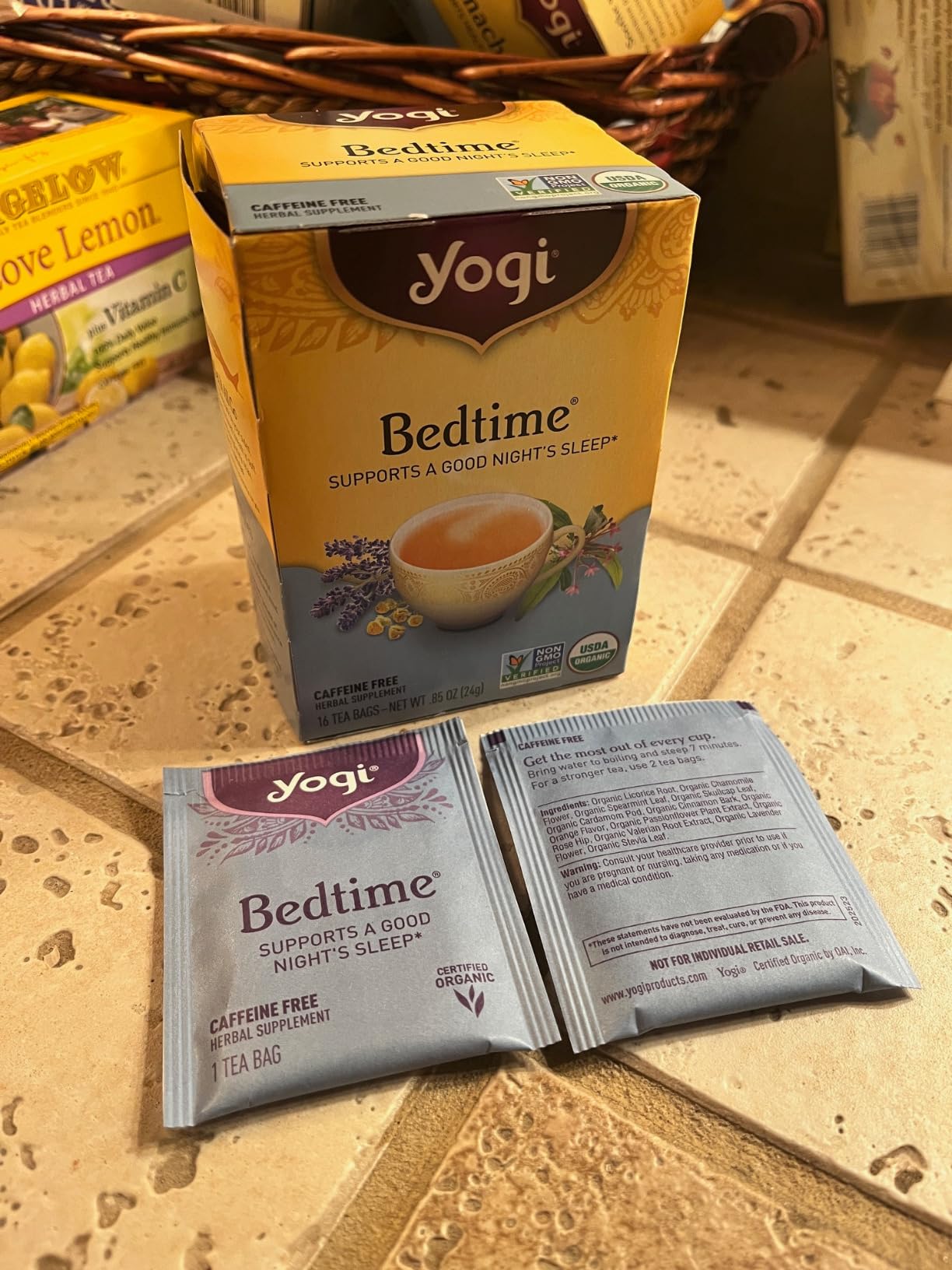 Yogi Bedtime (6 Pack) - Supports a Good Night's Sleep - Tea with Passionflower, Chamomile, Valerian Root, and Lavender - 96 Tea Bags customer photo 1