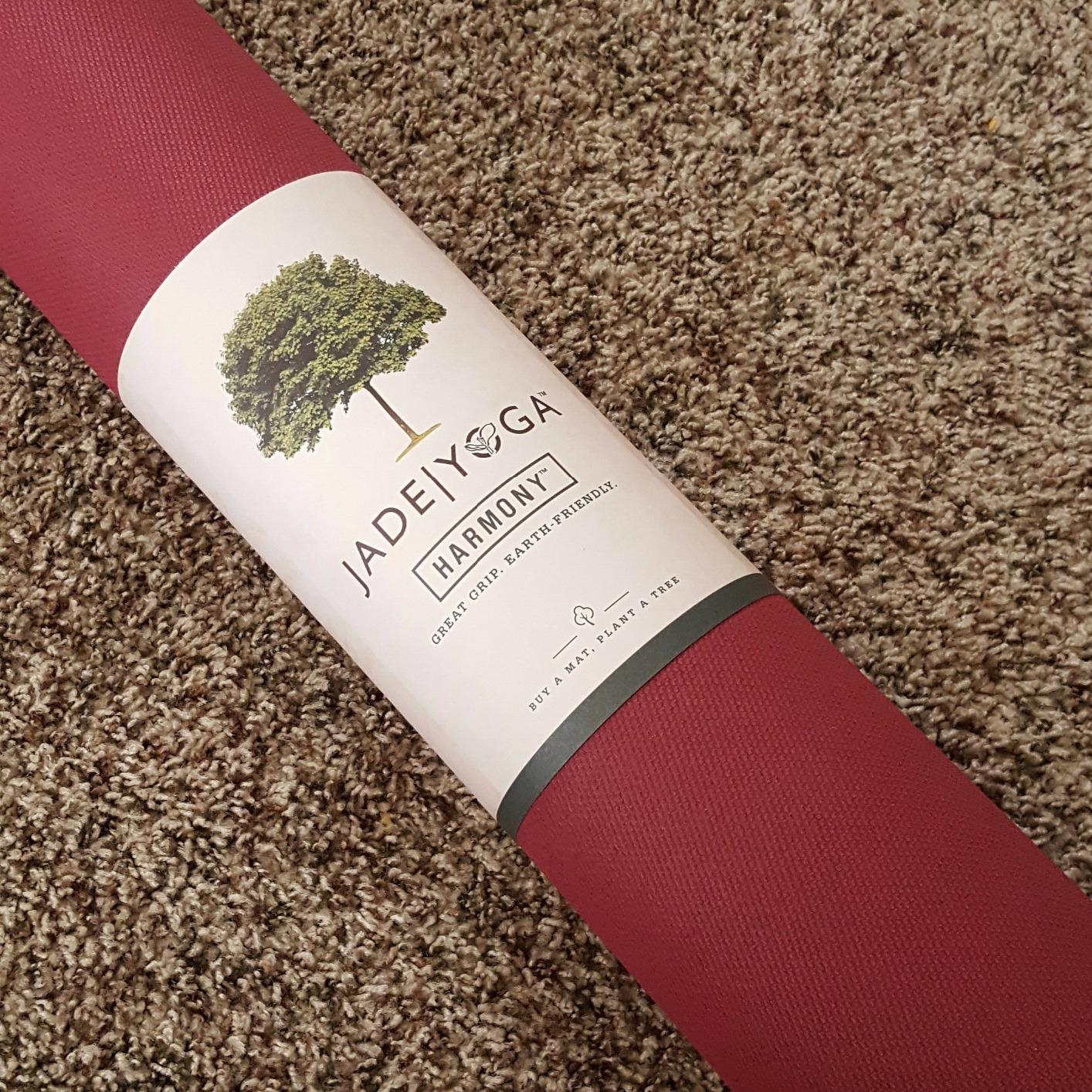 JadeYoga Harmony Yoga Mat - Durable & Thick Gym Fitness Mat, Non-Slip Natural Rubber Yoga Mat - Home Exercise & Stretching Mat, Workout Mat - Yoga, Pilates & Meditation for Women & Men customer photo 2