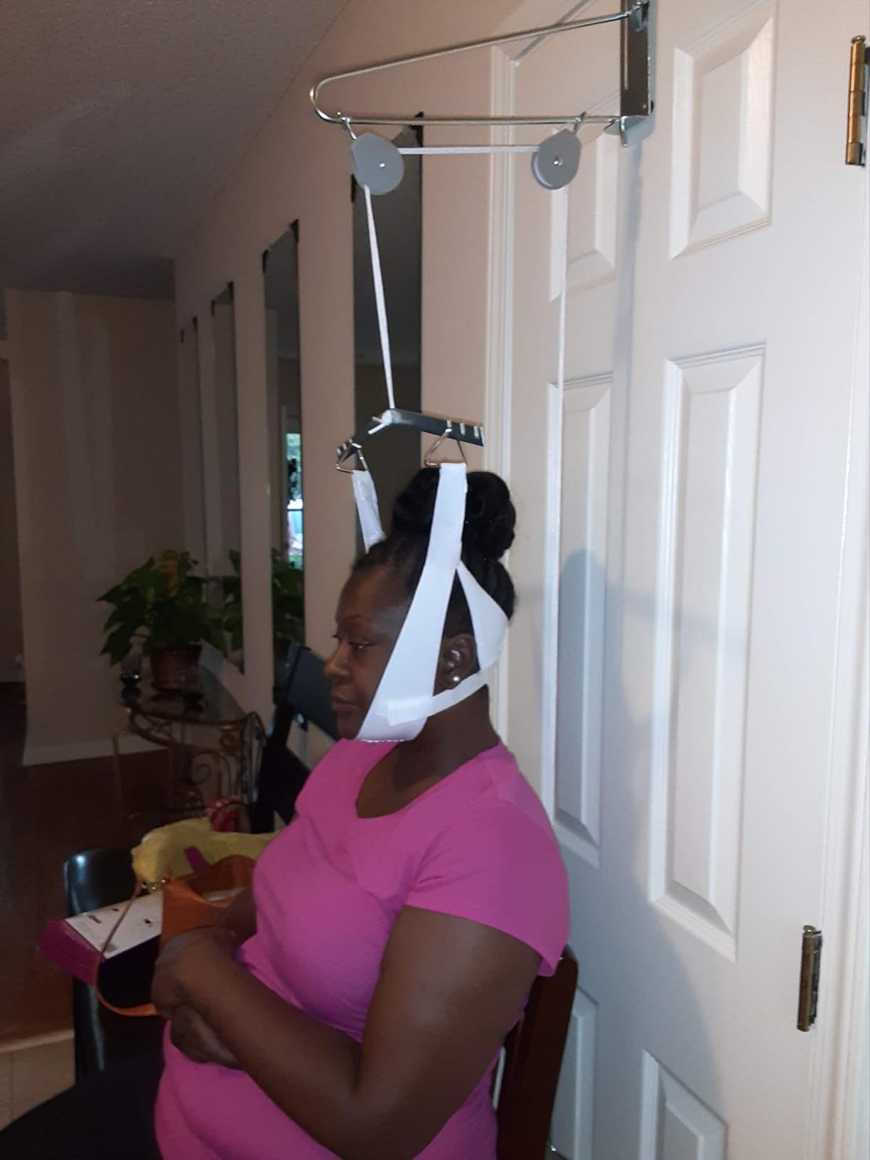 DMI Over the Door Posture Corrector and Cervical Neck Traction Device for Physical Therapy, FSA HSA Eligible Neck Stretcher, Back Stretcher, Neck Pain, Migraine Relief, Back Pain or Arthritis customer photo 1