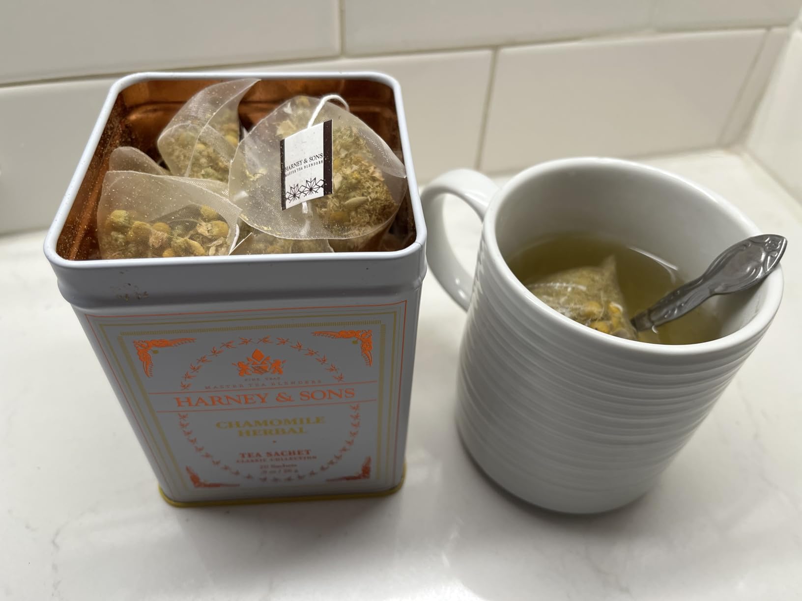 Harney & Sons Classic Chamomile Herbal Tea, 20 Sachets in Tin customer photo 1