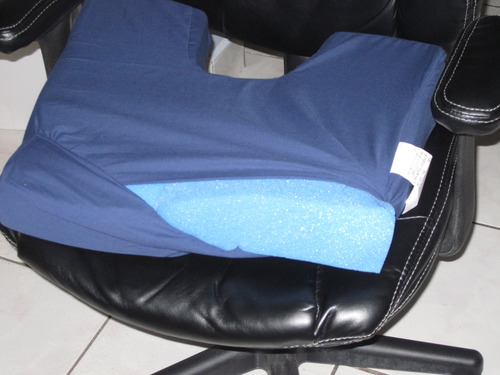 Carex Memory Foam Coccyx Seat Cushion - Tailbone Pain Relief Cushion - Sciatica Pillow for Sitting and Pain Relief customer photo 2