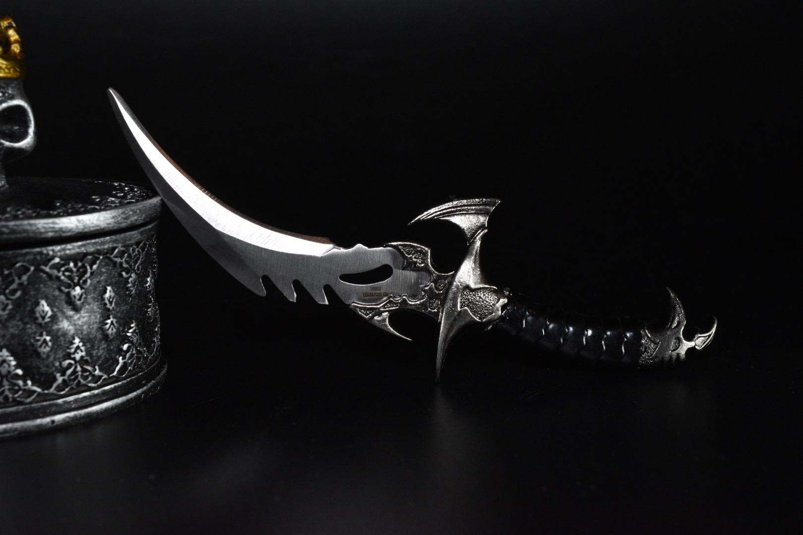 Draco Twin Fantasy Dagger Set with Stainless Steel Blades, Silver customer photo 1