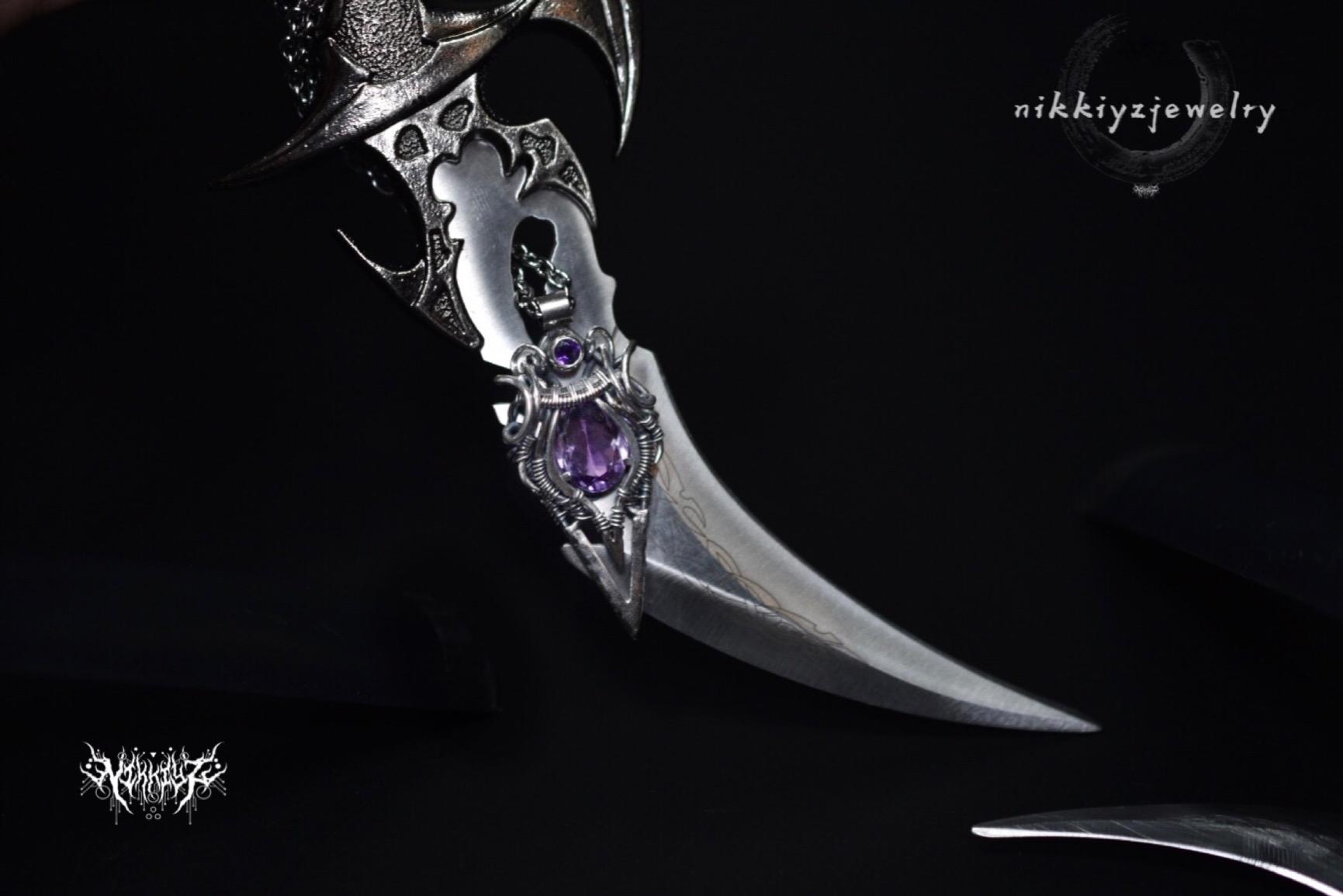 Draco Twin Fantasy Dagger Set with Stainless Steel Blades, Silver customer photo 2