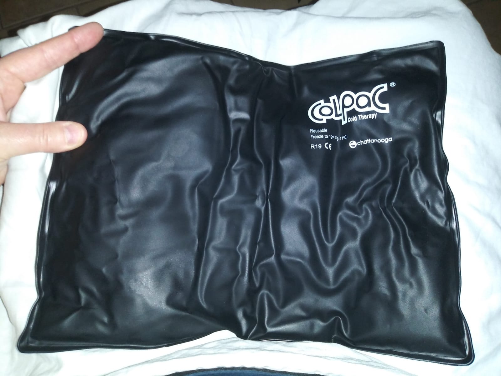 Chattanooga ColPac - Reusable Gel Ice Pack - Black Polyurethane - Standard - 10 in x 13.5 in - Cold Therapy - Knee, Arm, Elbow, Shoulder, Back - Aches, Swelling, Bruises, Sprains, Inflammation customer photo 1