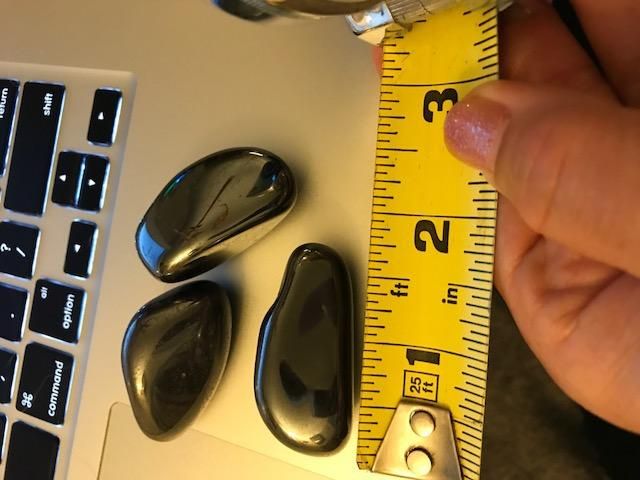 1lb Bulk Tumbled Hematite Stones from Brazil - Small 1/4