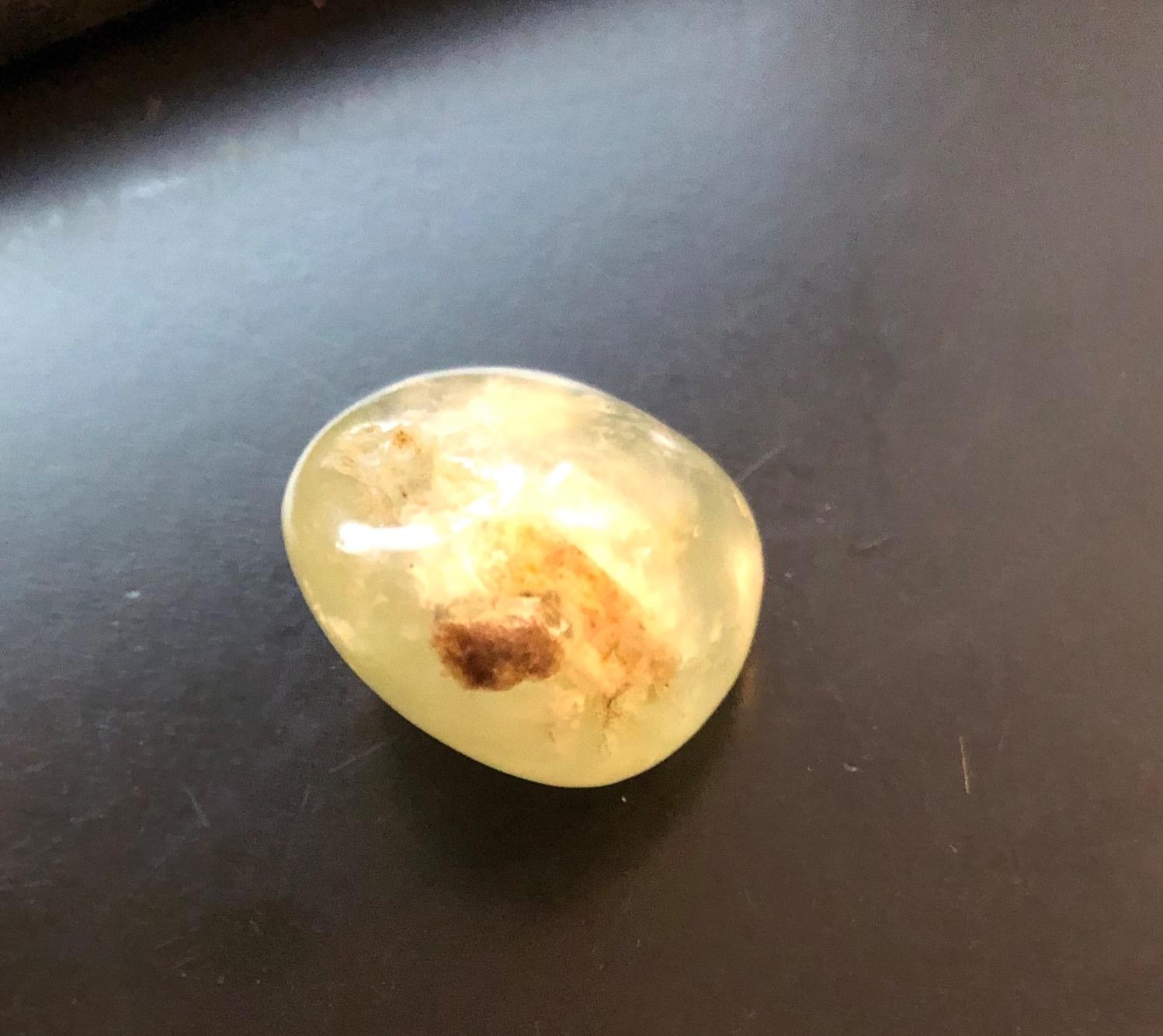 GeoFossils Epidote in Prehnite Tumble Stone (20-25mm) 5 Pack customer photo 2