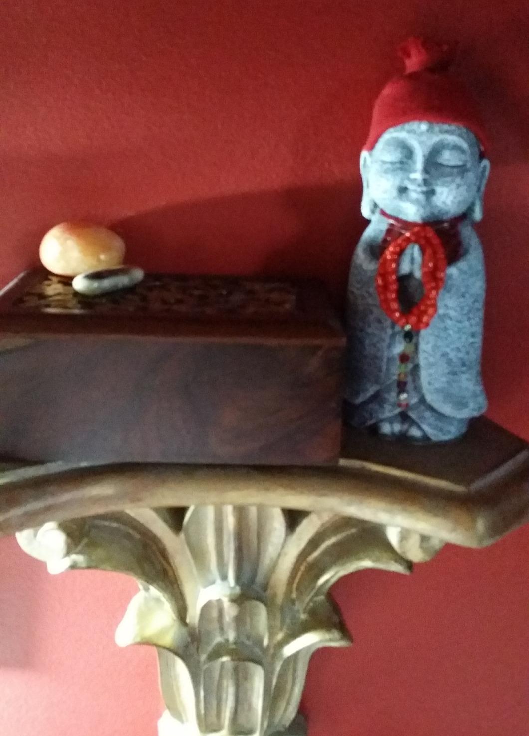 Ksitigarbha Jizo Ojizo-Sama Japanese Buddha Statue customer photo 2