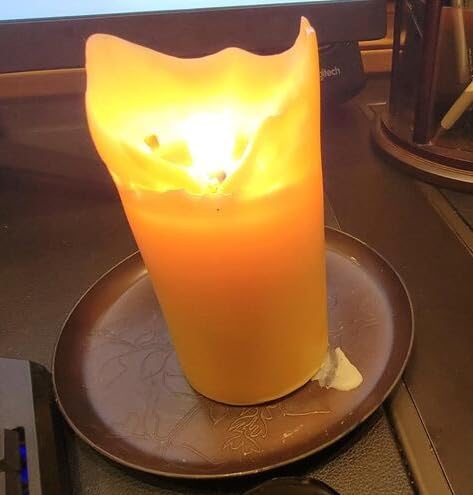 Big Dipper Wax Works 100% Pure Beeswax Pillar Candles (1 Pack) - 3