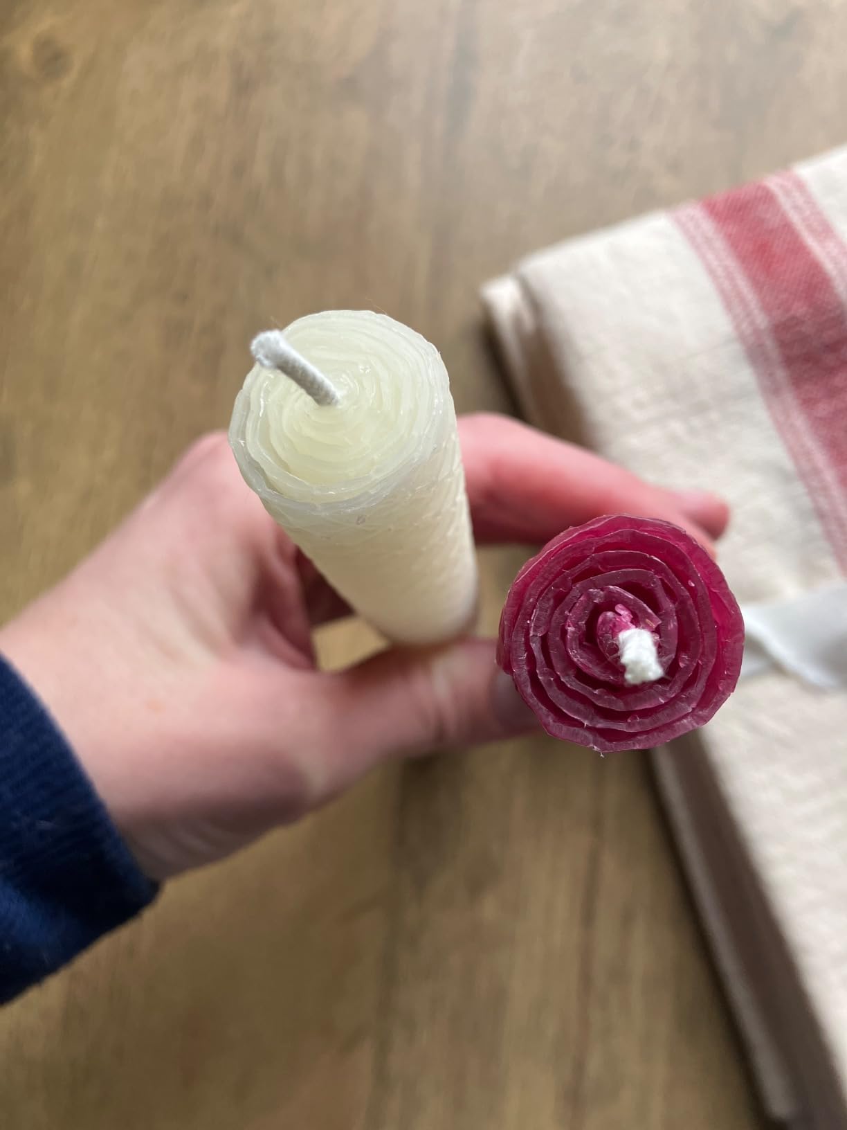 Make Your Own Beeswax Candle Kit - Includes 10 Full Size 100% Beeswax Honeycomb Sheets in Natural and Cotton Wick customer photo 1