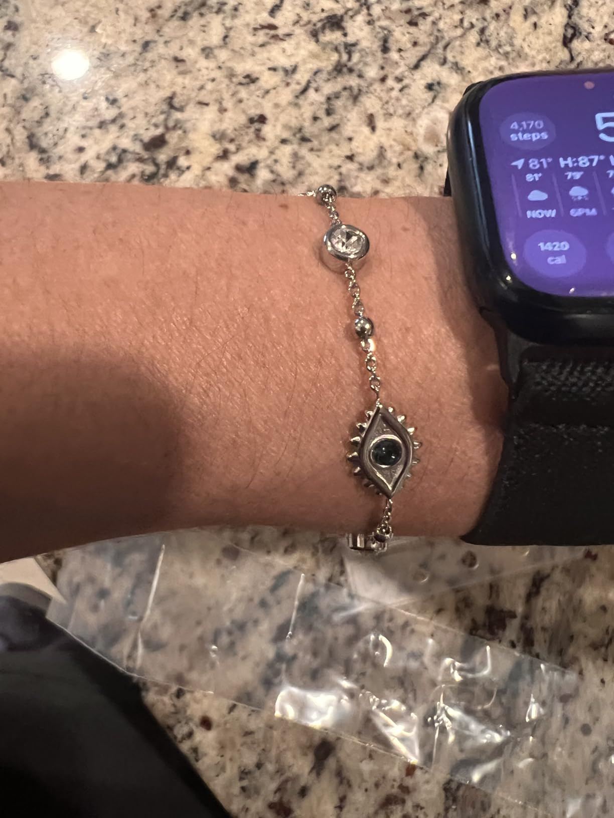 Alex and Ani Evil Eye Chain Inline Bracelets customer photo 2