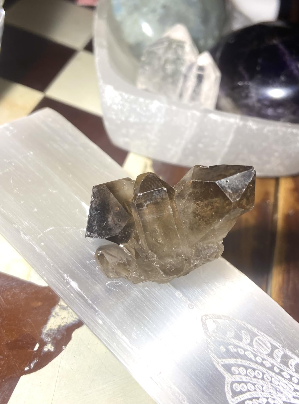 CrystalAge Smoky Quartz Cluster - Small customer photo 1