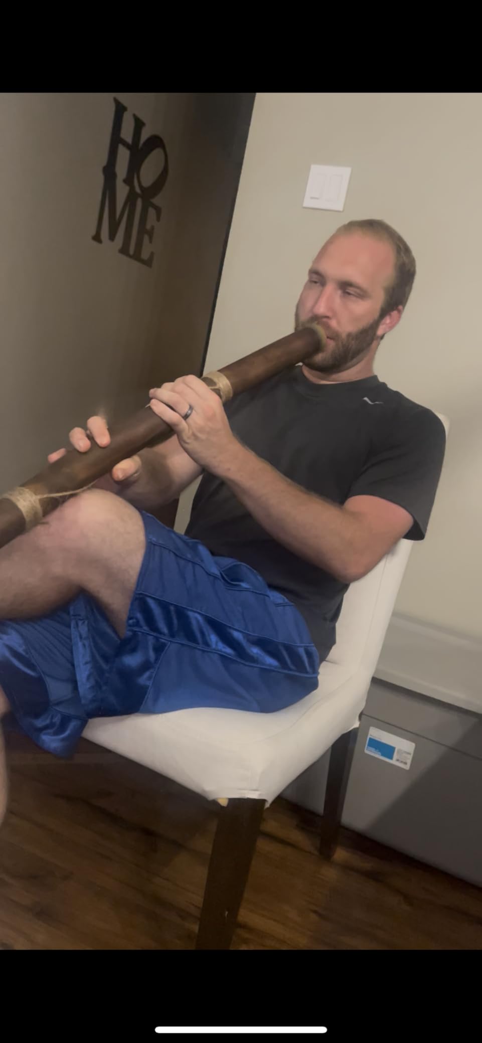 World Percussion USA Beginner Modern Didgeridoo Instrument - Hand-fired with Beeswax Mouthpiece, Durable and Lightweight, Key of D customer photo 2