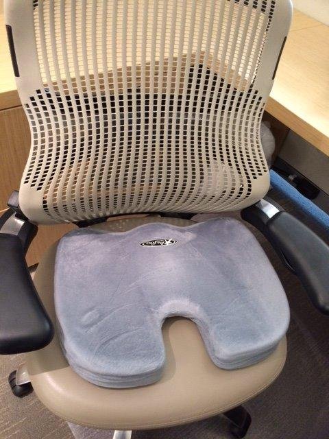 Seat Cushion for Desk Chair - Back Pain, Tailbone Relief, Coccyx, Butt, Hip Support - Ergonomic Office Chair Sciatica Car Pillow customer photo 1