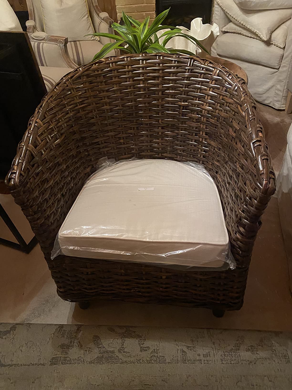 SAFAVIEH Omni Barrel Wood Accent Chair, 30