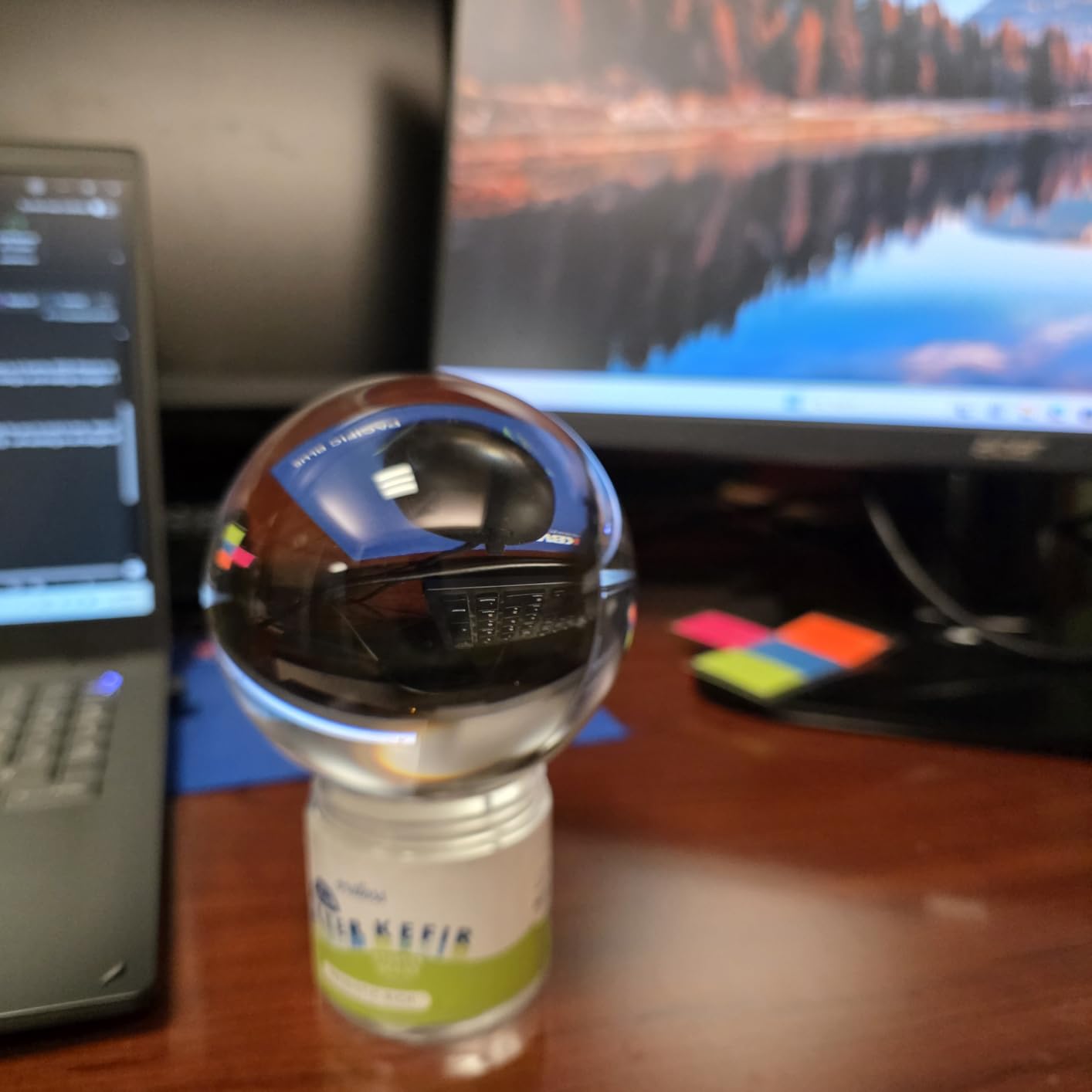 Optical Glass Reflective Spheres, K9 Crystal Sphere, Decor Photography Juggling Ball, Clear Contact, No Stand (100mm) customer photo 1