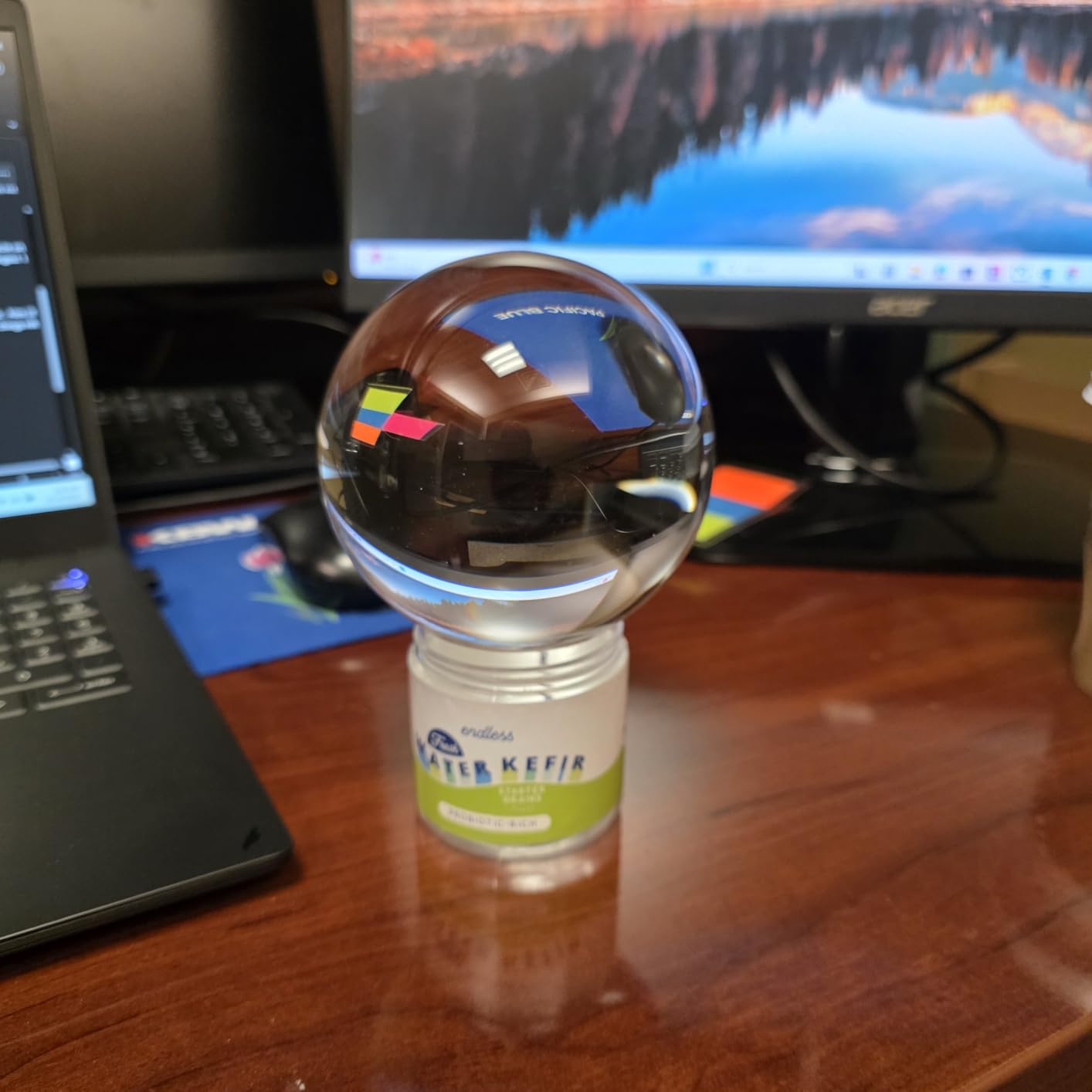 Optical Glass Reflective Spheres, K9 Crystal Sphere, Decor Photography Juggling Ball, Clear Contact, No Stand (100mm) customer photo 2