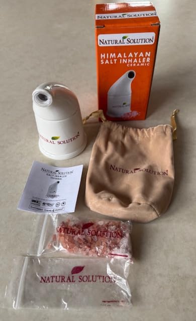 Natural Solution Ceramic Pink, Cleans The Respiratory System Great for Allergy, Asthma Relief, and Other Respiratory Conditions, Salt Inhaler, 1 Count customer photo 1