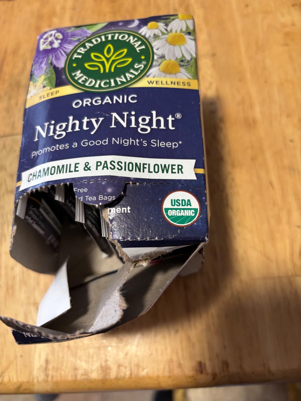 Traditional Medicinals Organic Nighty Night Tea, Chamomile & Passionflower - 16 Tea Bags customer photo 1