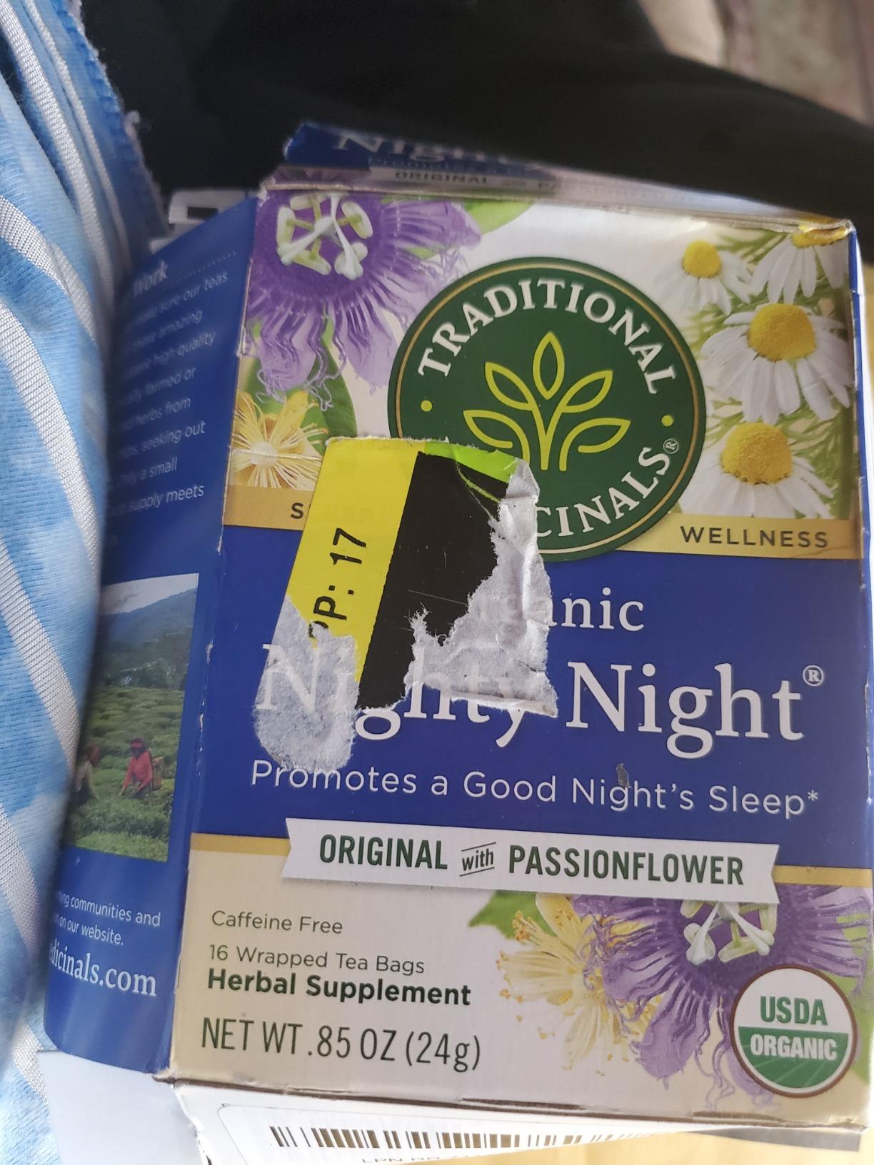 Traditional Medicinals Organic Nighty Night Tea, Chamomile & Passionflower - 16 Tea Bags customer photo 2