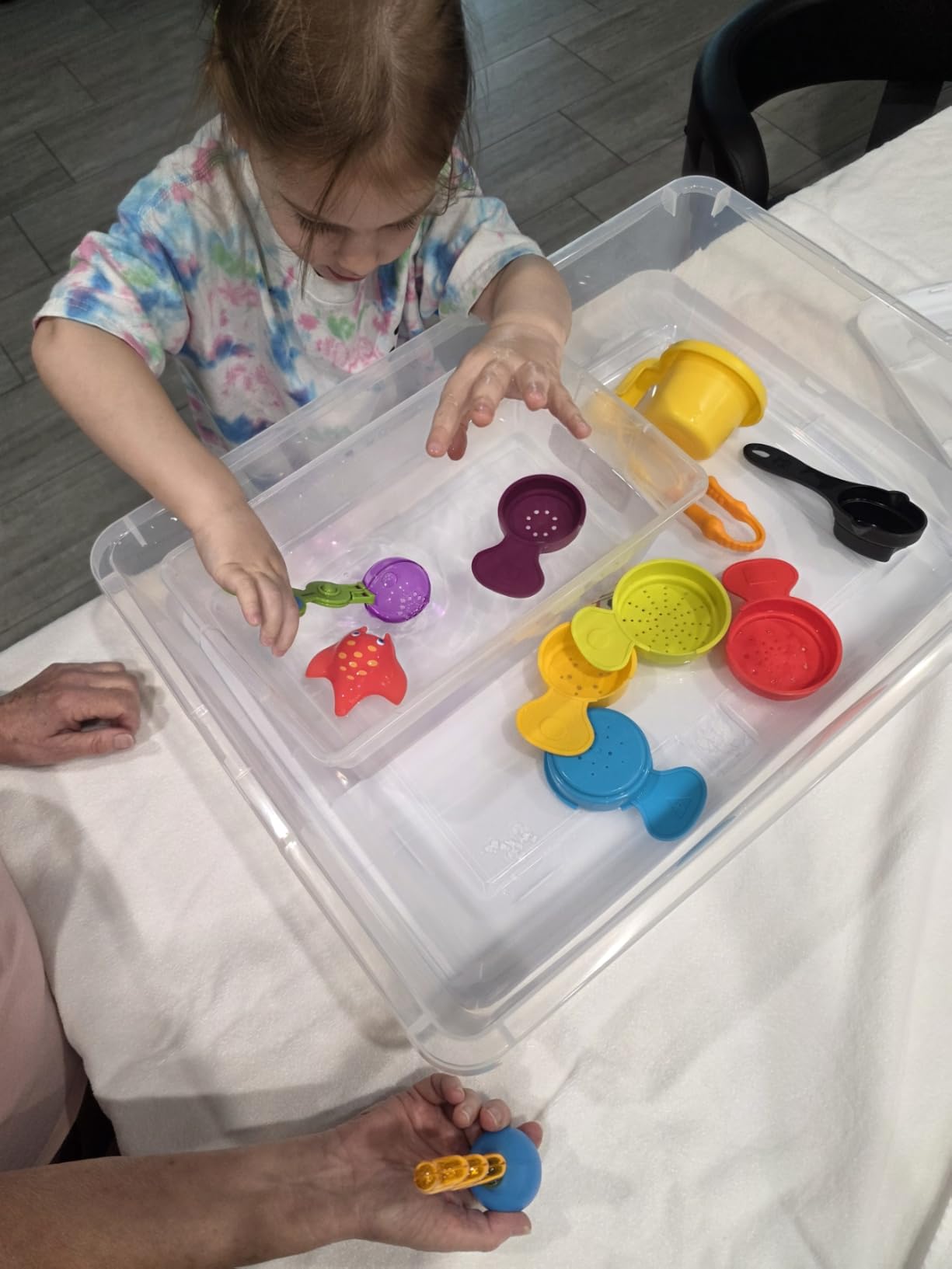 Learning Resources Helping Hands Fine Motor Tool Set Toy - Sensory Bin Sand Toys, Montessori, Plastic Tweezers, Therapy Games For Toddler, Homeschool Preschool Supplies customer photo 1