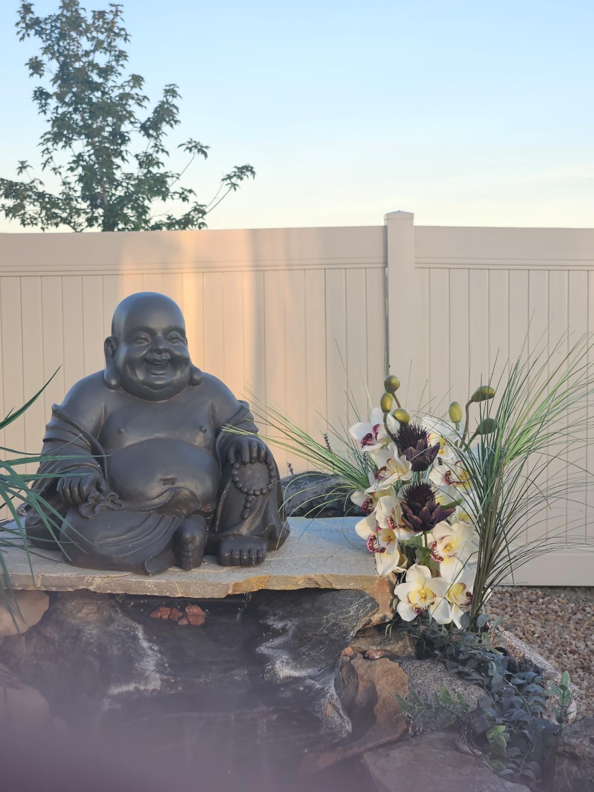 Hi-Line Gift Ltd Happy Sitting Buddha Statue, 165-Inch customer photo 2