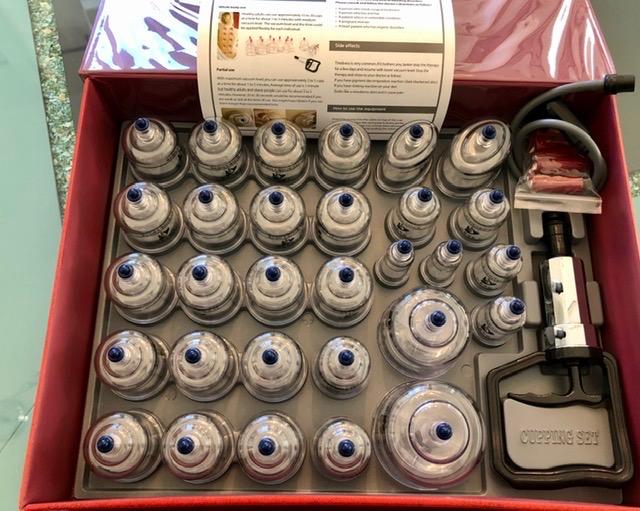 Hansol Professional Cupping Therapy Equipment 30 Cups Set with pumping handle and Extension Tube & English Manual (Made in Korea) customer photo 1